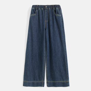儿童宽松牛仔裤 2025新款 女童阔腿裤 大童秋季 女孩直筒裤 秋装 春秋款