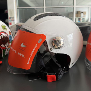 清仓处理双镜片摩托车电动车头盔安全帽夏季 透气双镜片夏盔女