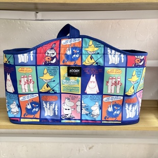 日系新款 姆明野餐包大容量保温保冷手提包户外便携露营饭盒便当袋