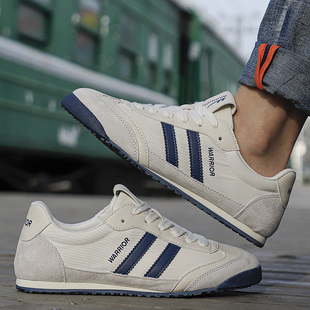 男鞋 女鞋 春夏季 软底防滑慢跑透气帆布德训休闲鞋 新款 回力小白鞋