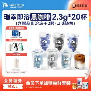 气弹速溶冻干咖啡粉生椰拿铁冰美式 新品 瑞幸咖啡元 黑咖啡无糖