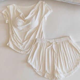 短袖 超手感莫代尔 新款 外穿家居服夏天套装 棉韩系睡衣女士春夏季