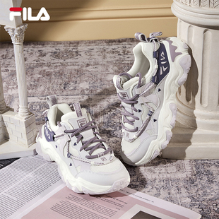 5代休闲鞋 老爹鞋 FILA 猫爪鞋 运动鞋 秋季 厚底鞋 斐乐官方女鞋 子男鞋