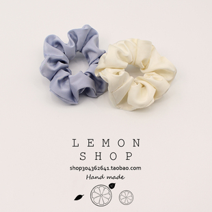 法式 缎面猪大肠发圈ins韩系网红真丝女简约复古肥肠头绳可爱日系