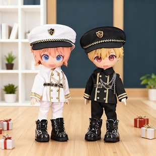 UFDOLL 帅气制服套装 p10素体穿 bjd娃娃12分娃衣 gsc ob11娃衣