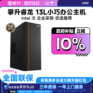 13400F 电脑整机 攀升商用i5 12490F 家用办公游戏设计DIY组装 政府补贴10% 14490F专业办公电脑主机台式