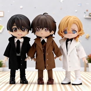 小铃铛2.0 3.0p9 风衣外套马甲 p10 12分娃衣服 妖精体 ob11娃衣