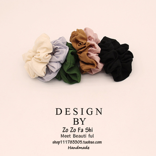 法式 布艺猪大肠发圈ins韩系网红百搭女简约复古肥肠头绳可爱日系