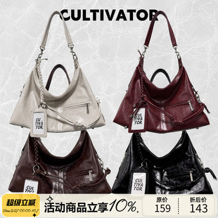 cultivator原创小众复古休闲百搭单肩斜跨通勤包托特包2025春夏新