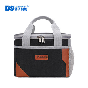 新款 日式 贴心简约手提饭盒袋防水保冷保温包户外野餐包带饭便当包