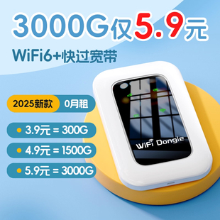 宽带家用上网热点便携wifl6 随身WiFi移动无线网络2025新款 高速免插卡车载路由器适用全国通用流量官方旗舰店