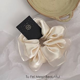 法式 网纱猪大肠发圈ins韩系网红森女女简约复古肥肠头绳可爱日系