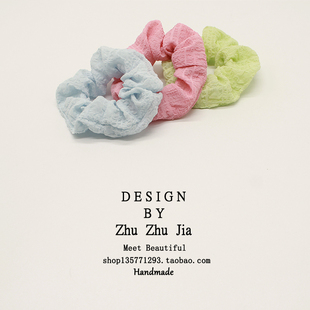 猪大肠发圈ins韩系网红女简约皮筋纯色发绳复古肥肠头绳可爱日系