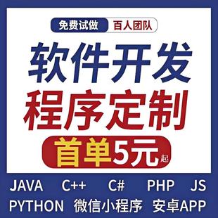 软件开发定制做网站建设小程序JAVAPHP编程计算机安卓手机app微信