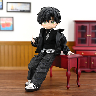 阿巳3.0皮衣北冥体 12分娃衣潮酷夹克 12分出逃体妖精体d男修罗丸