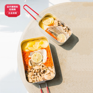 瑞典Trangia 便当盒餐具 野餐饭盒煮饭套装 铝饭盒户外露营野营日式