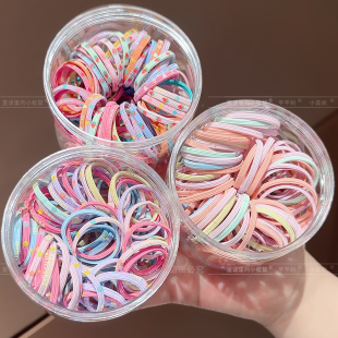 儿童橡皮筋高弹力发圈宝宝耐用发绳弹性好女童扎头不伤发马尾发饰